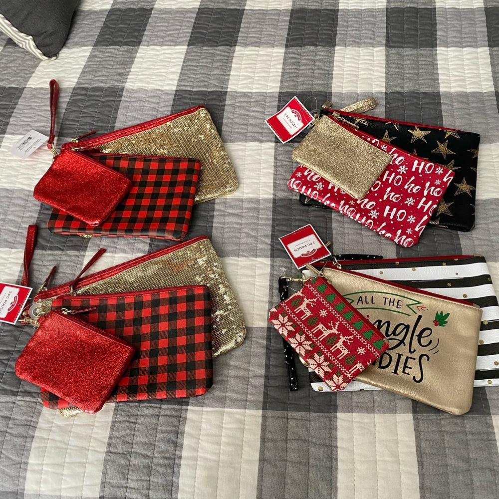 3pc. Pouch w/Interchangeable Wristlet Strap